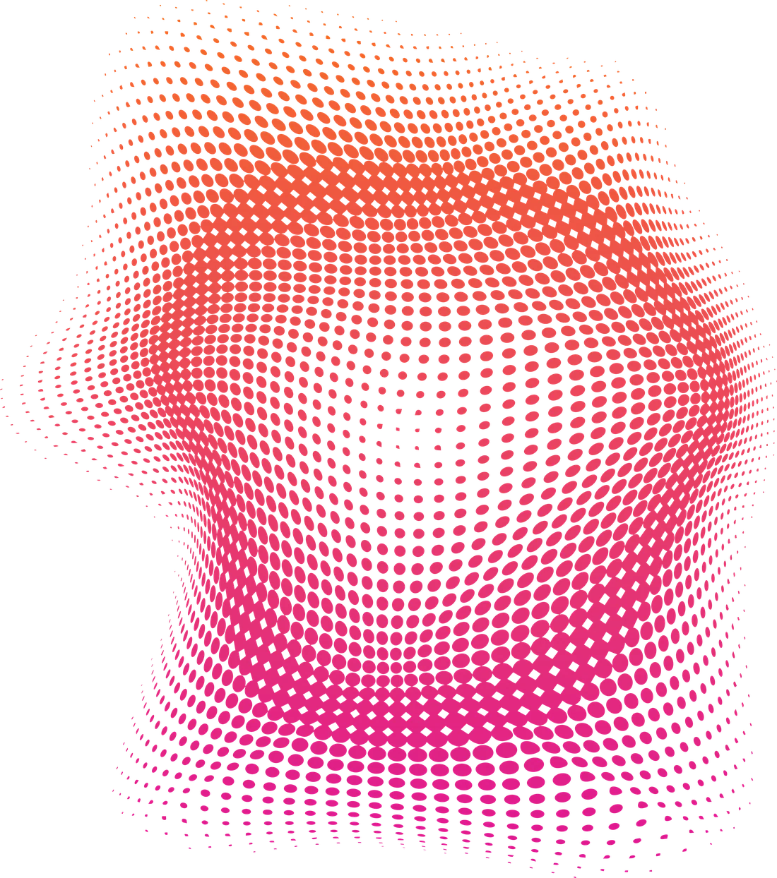 Halftone-raster in oranje en roze